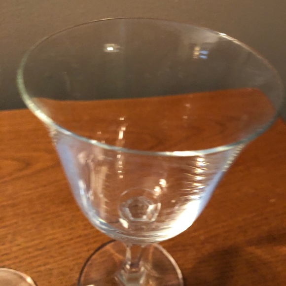 Set of 2 Pristine Crystal Long Stemmed Wine Glasses, Water Goblets 7 1/4" Flared - Picture 8 of 8